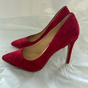 Vince Camuto Red Suede Heels